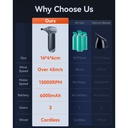 Wolfbox Portable Turbo Compressed Air Jetfan Handheld Cleaner & Hairdryer