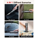 REDTIGER Cordless Car Vacuum Cleaner - 70 Min Runtime, USB-C Fast Charge