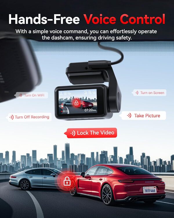 REDTIGER F4 Pro 4K Front & 1080P Rear Dash Cam - STARVIS 2 Sensor, 128GB