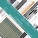 KALOUR 54-Pack Professional Sketch Drawing Pencil Set with Sketchbook
