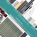 KALOUR 52-Pack Sketch Drawing Pencils Kit with Two Sketchbooks and Tin Box