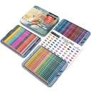 KALOUR 74 Metallic Color Pencil Tin Box Set - Perfect for Artists/Colorists