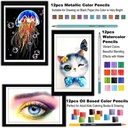 KALOUR 95 Assorted Color Pencil Set- Includes Artist Tools and Much More