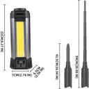 SUPERFIRE LT02 Magnetic Floodlight with Retractable Tripod - 2000 Lumens