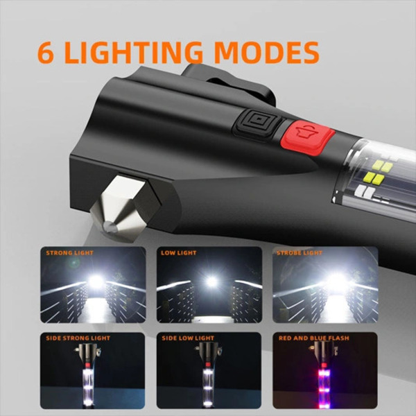 SUPERFIRE D30 Solar Rechargeable Flashlight - 310 Lumens Emergency Torch