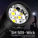SUPERFIRE L22 Super Bright Flashlight - High Lumen Output, 60W Power