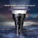 SUPERFIRE R3 Rechargeable LED Flashlight - 2700 Lumens, 36W, 5 Light Modes