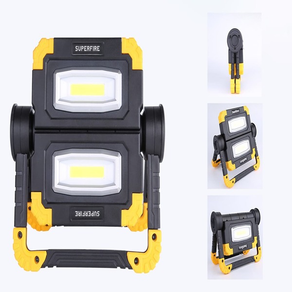 SUPERFIRE G7 Foldable Workshop Flashlight - 1600 Lumens, 5000mAh Battery
