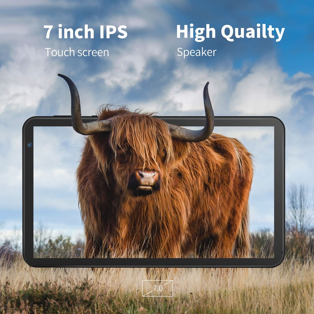 Smart 7" Android Tablet, Quad Core, 2GB RAM, 32GB ROM, WiFi, With Cover