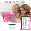 PRITOM Kids Adventure Tablet 7" - 2GB RAM, 32GB Storage, Parental Controls - Pink
