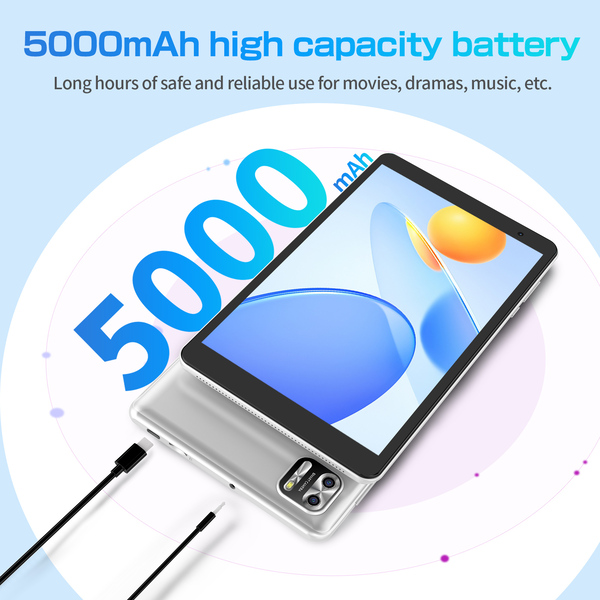 Pritom Tab 8 Pro 8GB RAM 64GB ROM Tablet 8" IPS Display - White