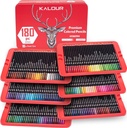 KALOUR 180 Colored Pencil Set for Adults Artists kids 3.8mm Rich Pigment