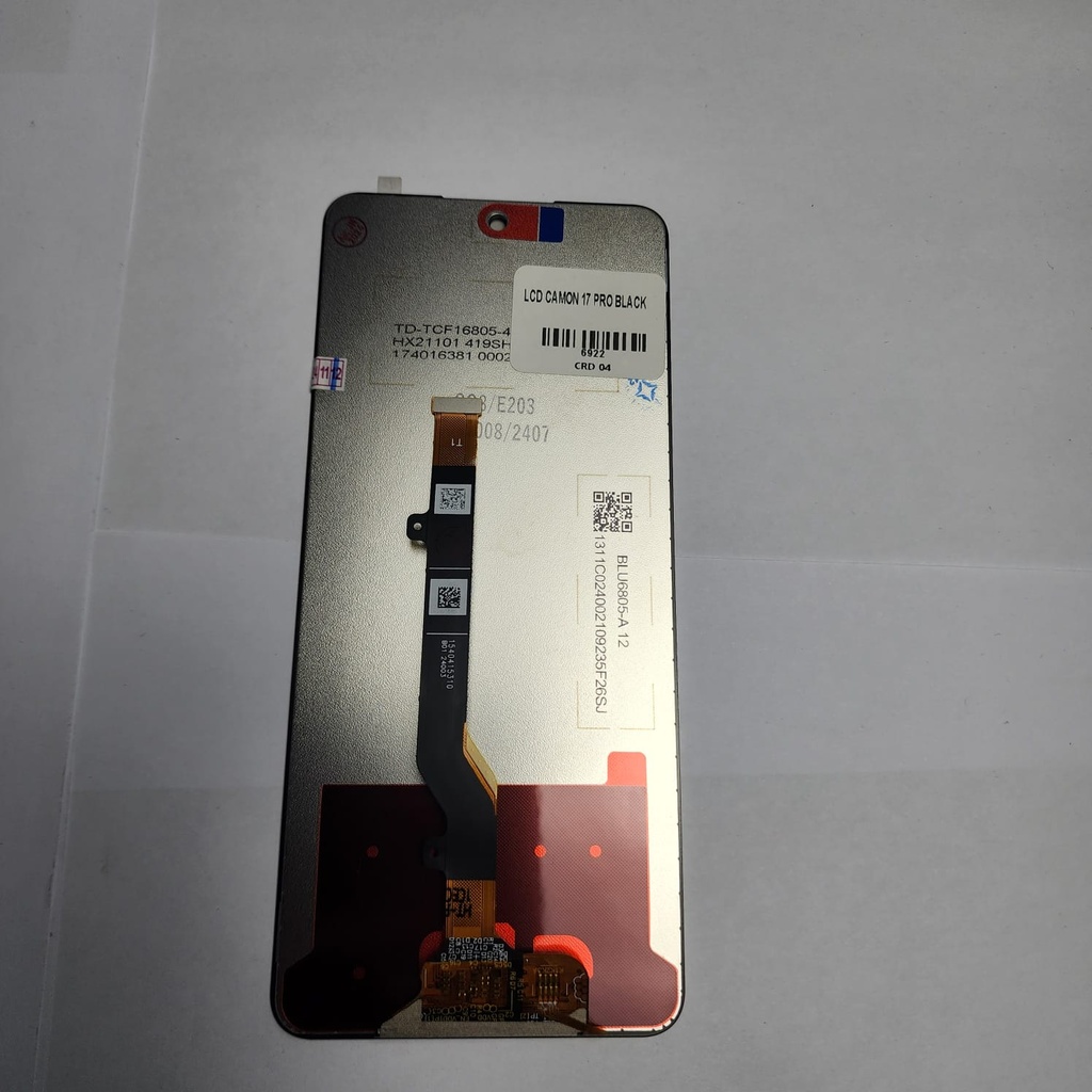 LCD CAMON 17 PRO BLACK