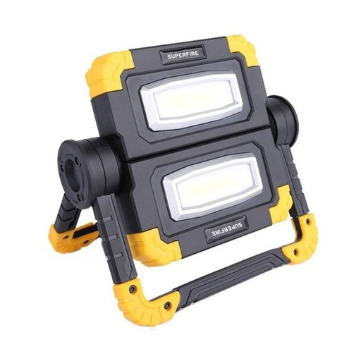 [7047] SUPERFIRE G7 Foldable Workshop Flashlight - 1600 Lumens, 5000mAh Battery