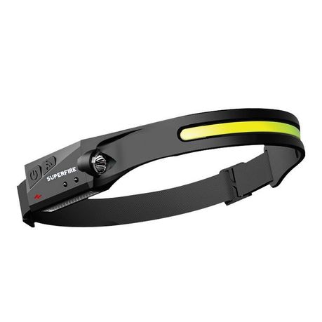 [6956362996434] SUPERFIRE HL65 Rechargeable COB Headlamp Torch 340 Lumens